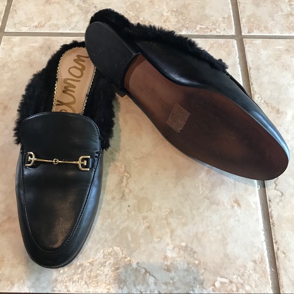 Sam Edelman Leather Loafers with Faux Fur - Picture 6 of 7